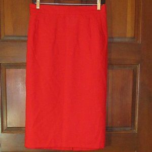RADCLIFFE Lined Red Skirt 24W